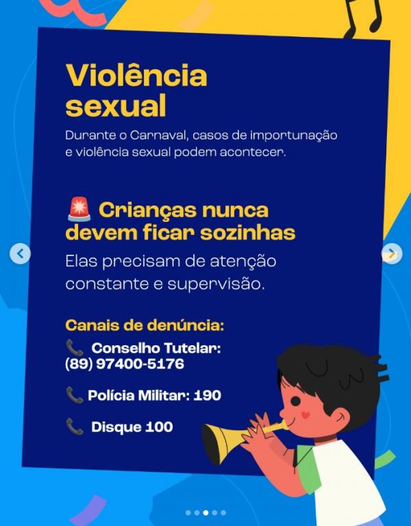 Carnaval com Responsabilidade: Proteger Crian&ccedil;as e Adolescentes &eacute; Dever de Todos(Imagem:Reprodu&ccedil;&atilde;o/Instagram)