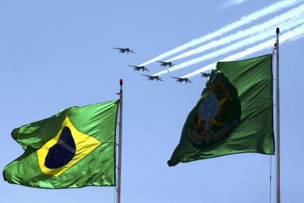 Cerimônia comemorativa do 7 de Setembro, no Palácio da Alvorada.(Imagem:Marcelo Camargo/Agência Brasil)