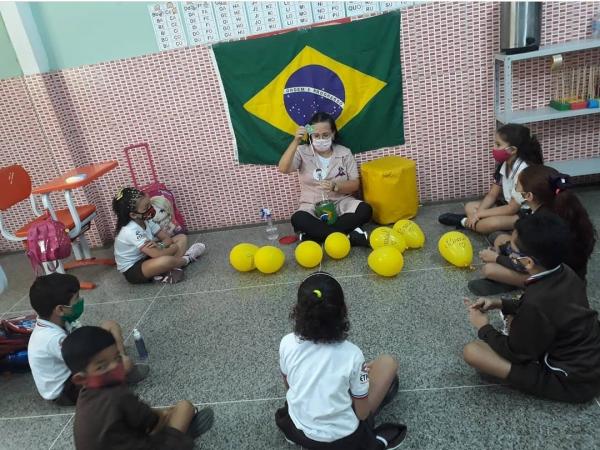 Escola Pequeno Príncipe realiza atividades em comemoração à Semana da Pátria(Imagem:Reprodução)