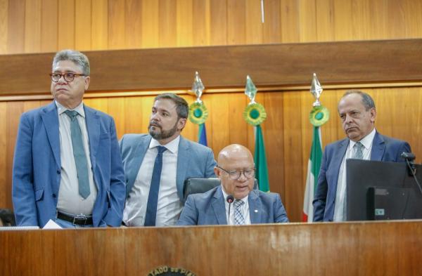 Deputados da Assembleia Legislativa durante a última sessão plenária do ano.(Imagem:Divulgação/ Alepi)