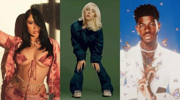 Kali Uchis, Billie Eilish e Lil Nas X, atrações desta sexta-feira (22) do Lollapalooza em SP.(Imagem:Divulgação)