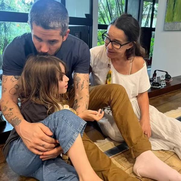 Pedro Neschling, Carolina e Lucélia Santos.(Imagem:Reprodução/Instagram)
