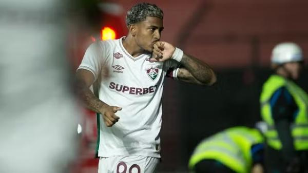 John Kennedy comemora gol em Sport x Fluminense.(Imagem:Marlon Costa/AGIF)