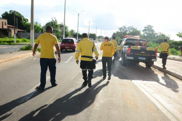 SUTRAN realiza interdição da Avenida Beira-Rio para práticas de exercícios físicos.(Imagem:Secom)