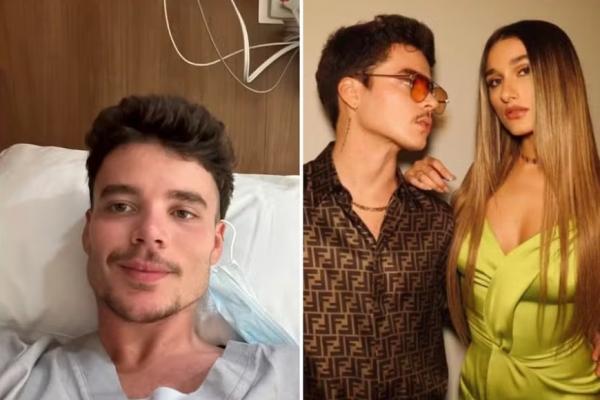 João Lucas, marido de Sasha Meneghel, foi para o hospital com fortes dores (Imagem:Reprodução/Instagram)