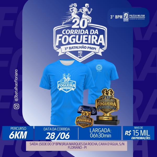 Corrida da Fogueira chega &agrave; 20&ordf; edi&ccedil;&atilde;o e abre inscri&ccedil;&otilde;es com novidades para 2026.(Imagem:Reprodu&ccedil;&atilde;o/Instagram)