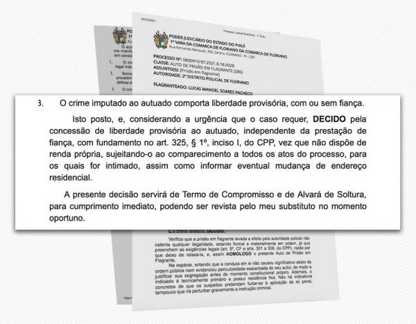 Corregedoria do TJ do Piauí apura conduta de juiz que determinou soltura do filho.(Imagem:Reprodução)