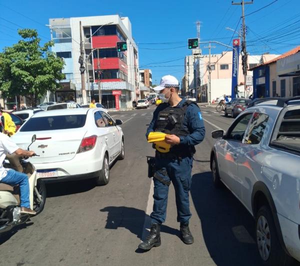 Blitz educativa refor&ccedil;a campanha Maio Amarelo e conscientiza&ccedil;&atilde;o no tr&acirc;nsito em Floriano(Imagem:Divulga&ccedil;&atilde;o)