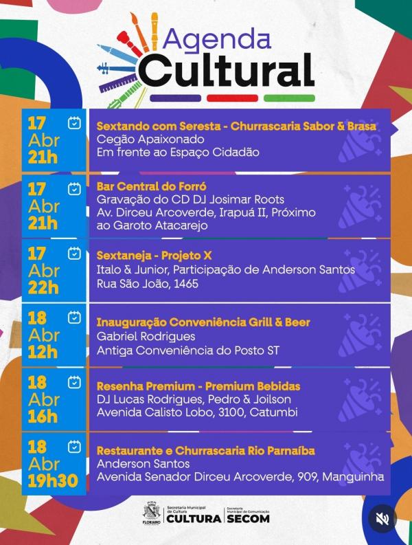 Fim de semana em Floriano promete programa&ccedil;&atilde;o cultural diversificada e muita anima&ccedil;&atilde;o(Imagem:Reprodu&ccedil;&atilde;o/Instagram)