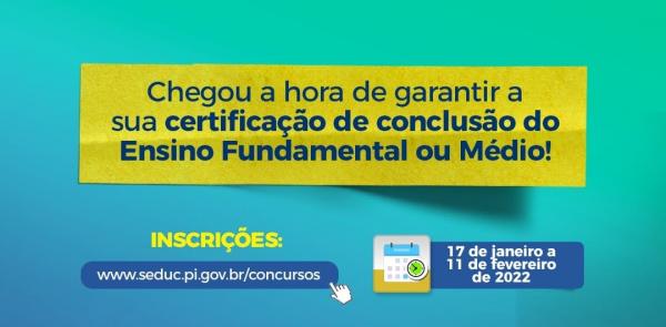 Governo lança Exame para Certificação de Jovens e Adultos - ECCEJA.(Imagem:Divulgação)