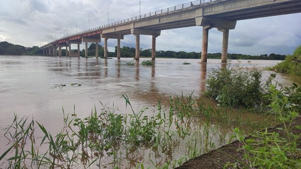 Ponte sobre o Rio Parnaíba, em Luzilândia(Imagem:Defesa Civil de Luzilândia)