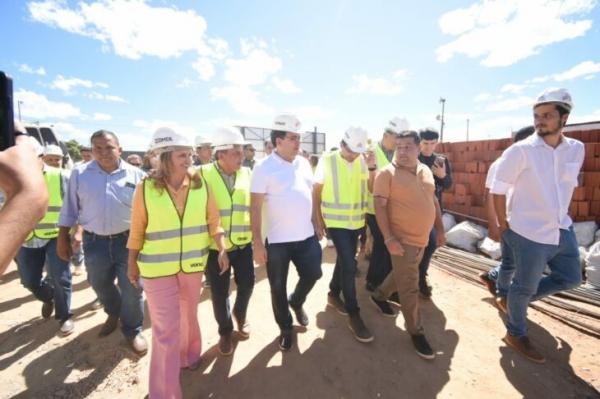 O governador Rafael Fonteles entregou obras de infraestrutura e o ministro Wellington Dias autorizou recursos para a assistência social.(Imagem:Divulgação)