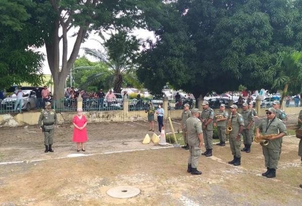 Coronel Scheiwann Lopes assume o comando da Polícia Militar do Piauí.(Imagem:Lucas Marreiros/g1)