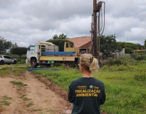 Operação Água Legal: Semarh fiscaliza perfurações irregulares de poços nas cidades de Picos e Oeiras(Imagem:Divulgação)