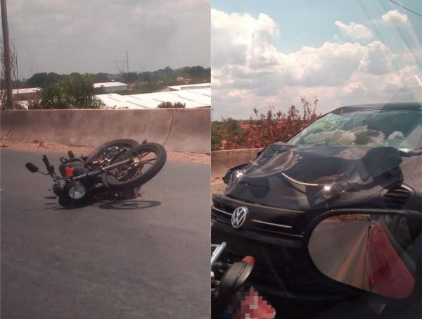 Motociclista morre após sofrer acidente em ponte da Zona Sul de Teresina(Imagem:Reprodução)