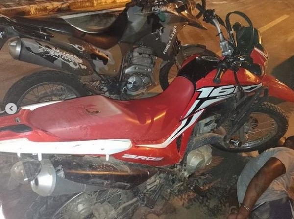 Polícia Militar recupera motocicleta roubada e prende suspeito em Floriano.(Imagem:Divulgação/Instagram)
