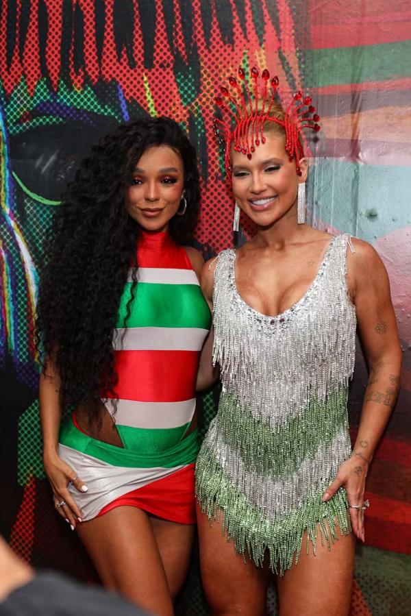 Virginia Fonseca e Brunna Gonçalves no ensaio de quadra da Grande Rio.(Imagem:Victor Chapetta/BrazilNews)