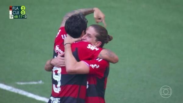Flamengo 2 X 1 Cuiabá(Imagem:Reprodução)
