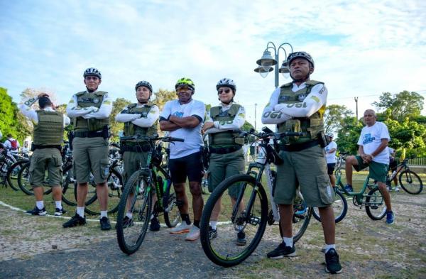 Com mais de 500 participantes, Pedalada Operacional da PMPI promove prática esportiva e cultura da paz.(Imagem:Divulgação)