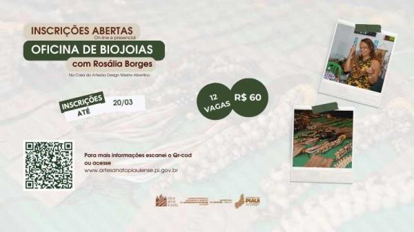  Sudarpi abre inscri&ccedil;&otilde;es online para oficina de biojoias na Casa do Artes&atilde;o Design Mestre Albertino (Imagem:Divulga&ccedil;&atilde;o)