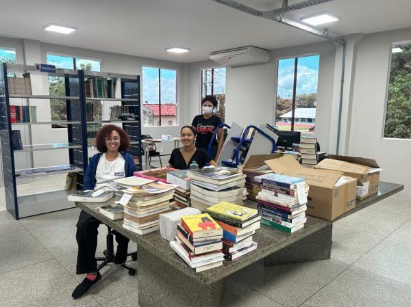 Estagi&aacute;rias de Biblioteconomia da Universidade Estadual do Piau&iacute; (Uespi)(Imagem:Divulga&ccedil;&atilde;o)