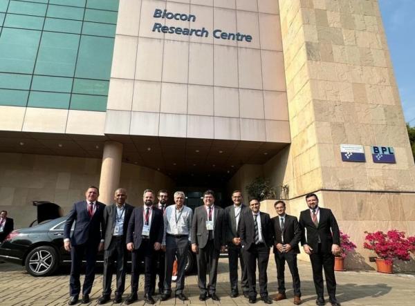 A comitiva piauiense visitou, nesta terça (12), a Biocon, a maior empresa biofarmacêutica da Índia.(Imagem:Divulgação)