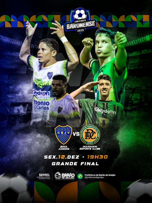 Grande final do Campeonato Baronense acontece nesta sexta (12)(Imagem:Divulgação)