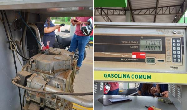 Operação lacra 11 postos de combustíveis e notifica 22 no interior do Piauí.(Imagem:Divulgação)
