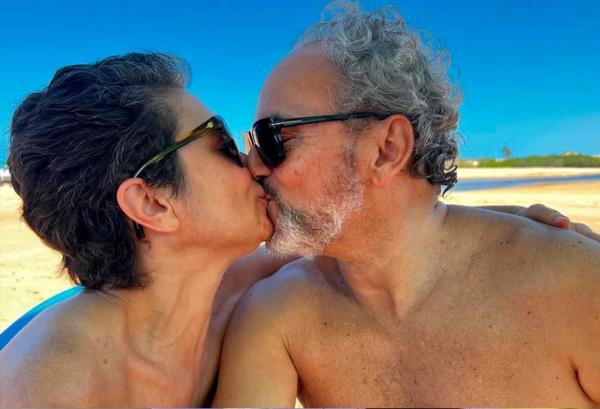 Sandra Annenberg e o marido Ernesto Paglia.(Imagem:Reprodução/Instagram)