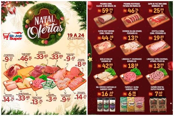 Confira o Natal de ofertas do São Jorge Super. (Imagem:Reprodução/Instagram)