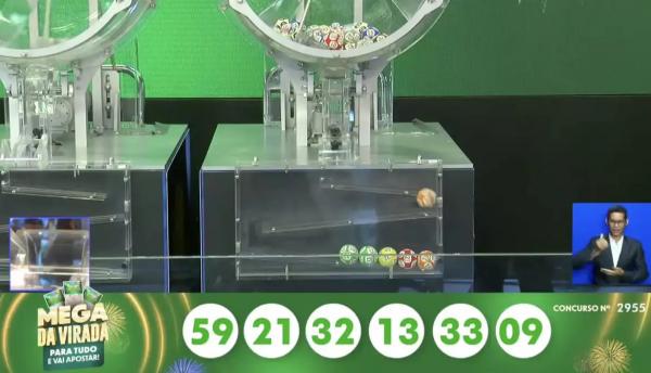 Sorteio da Mega Sena da Virada.(Imagem:Caixa/Divulga&ccedil;&atilde;o)
