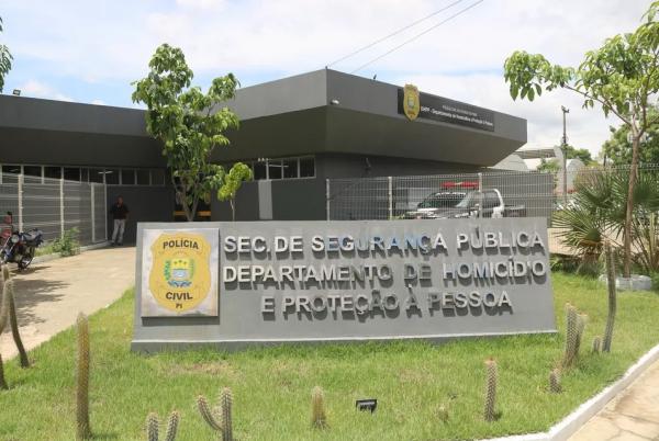 Departamento de Homicídio e Proteção à Pessoa (DHPP) em Teresina, Piauí.(Imagem:Lucas Marreiros/g1)
