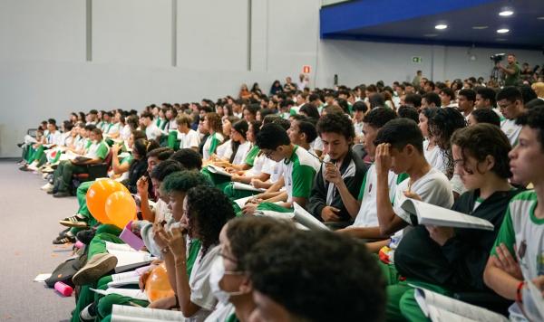 O Pr&eacute;-Enem Seduc 2026 foi lan&ccedil;ado nessa quarta (29) e ter&aacute; a&ccedil;&otilde;es estrat&eacute;gicas executadas ao longo de todo o ano com foco no Exame Nacional do Ensino M&eacute;dio.(Imagem:Fernando Gonzaga)