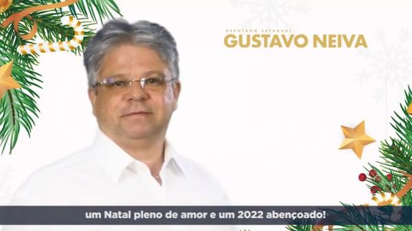 Deputado Gustavo Neiva emite mensagem de Natal e Ano Novo à população florianense.(Imagem:Reprodução/Instagram)