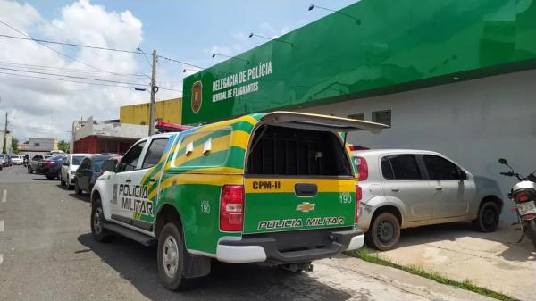 Viatura da Polícia Militar do Piauí.(Imagem:Andrê Nascimento/G1)