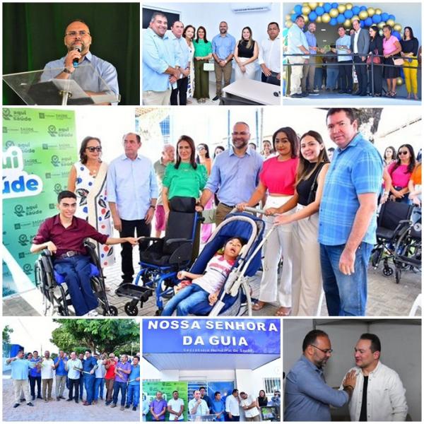 Vereador Joab Curvina participa de diversas entregas no aniversário de Floriano.(Imagem:Reprodução)