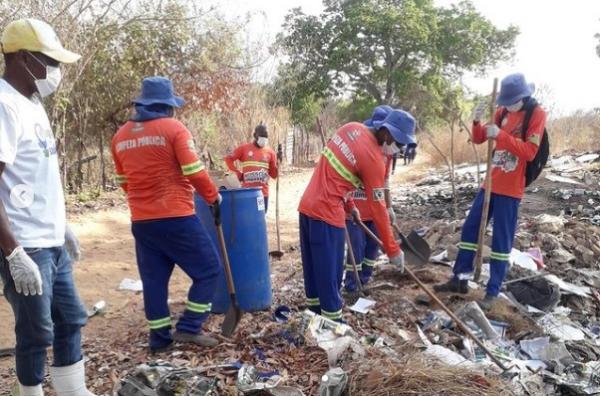 Descarte irregular de resíduos biológicos preocupa moradores do bairro Irapuá em Floriano.(Imagem: Reprodução/Instagram)