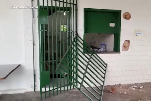 Escola é arrombada em Floriano e criminosos levam equipamentos.(Imagem:Reprodução/TV Tropical)