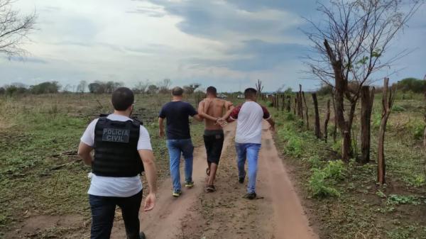 Suspeito de matar adolescente de 13 anos com tronco de madeira de 20 kg é preso no interior do Piauí.(Imagem:Reprodução)