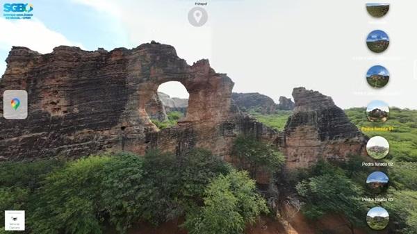 Passeio virtual e imersivo mostra paisagens do Parque Nacional Serra da Capivara em 360°(Imagem:Reprodução)