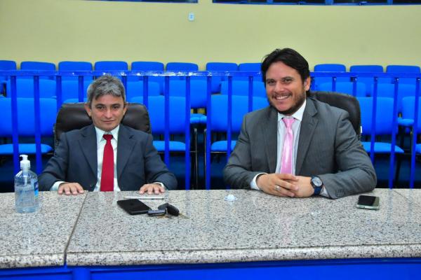 Vereadores Edvaldo Araújo e Carlos Eduardo(Imagem:CMF)