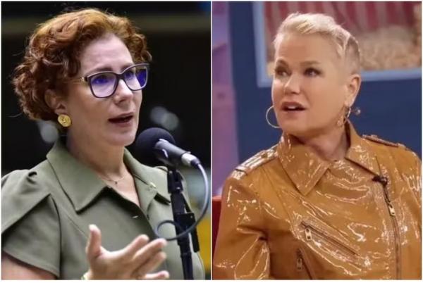 Xuxa (à esquerda) perde processo e terá de indenizar deputada Carla Zambelli (à direita).(Imagem:Reprodução)