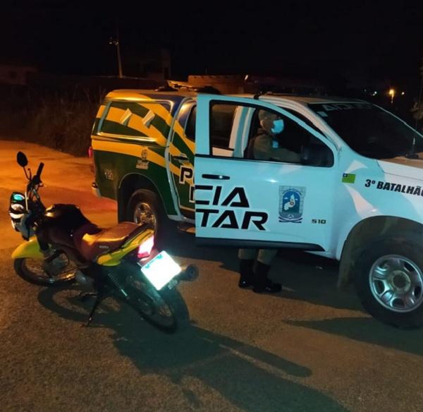 Polícia Militar recupera moto roubada de mototaxista em Floriano.(Imagem:Reprodução/Instagram)
