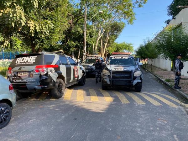 PM controlou rebelião no CEM, em Teresina.(Imagem: Helder Vilela/Tv Clube)