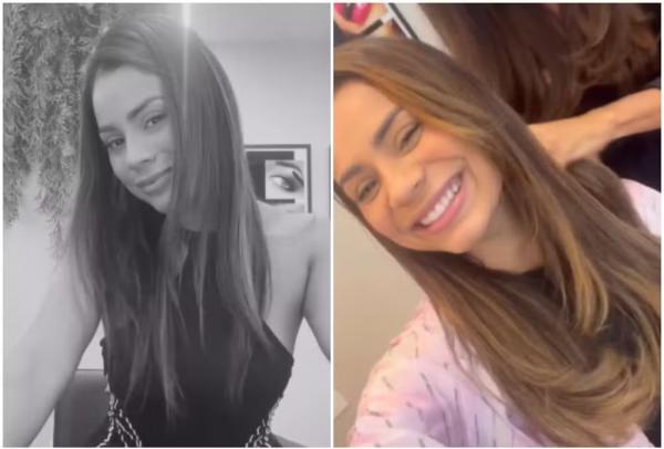 Antes e depois de Lexa (Imagem: Reprodução/Instagram)