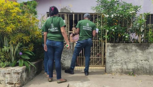 SEMAN realiza ação de orientação e conscientização em regiões próximas à riachos.(Imagem:Secom)