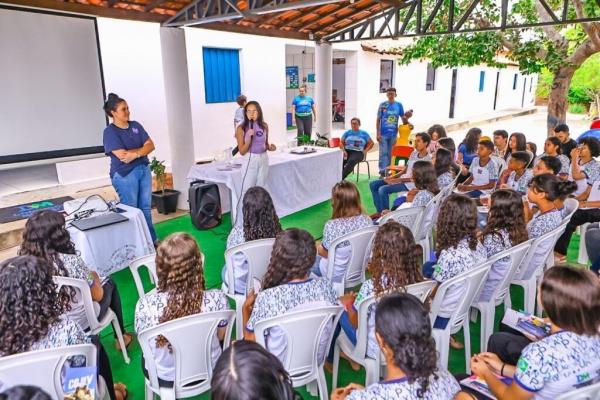 Cojuv e Sempi realizaram palestras em escolas de Domingos Mour&atilde;o.(Imagem:Geirlys Silva / SAF)