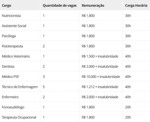 Processo Seletivo da Secretaria Municipal de Saúde de São João da Fronteira-PI.(Imagem:Prefeitura Municipal de São João da Fronteira-PI)