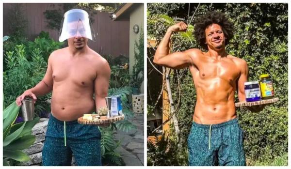 O ator e comediante Eric André perdeu 18 kg para as filmagens de seu programa de TV.(Imagem:Reprodução/ Instagram)