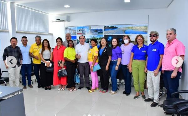 Prefeito de Floriano recebe comitiva dos clubes do Rotary e discute novos projetos de abastecimento.(Imagem:Reprodução/Instagram)